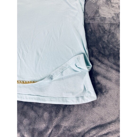 J. Jill Tank Top Women's Size XS Mint Green Gold Embroidered Sleeveless Boho - Picture 8 of 14